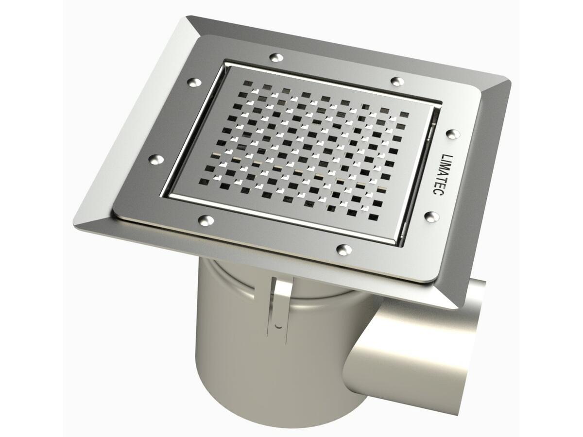 20100ZILPS - Siphon 247x247 sortie latérale 100 mm